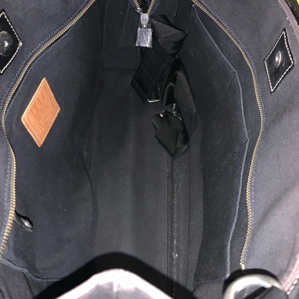 Frank Daniel Black Leather Men's Bag